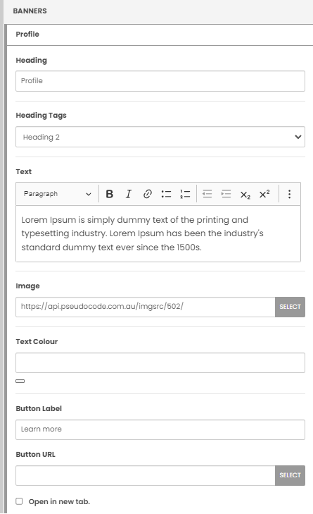 banner settings 1