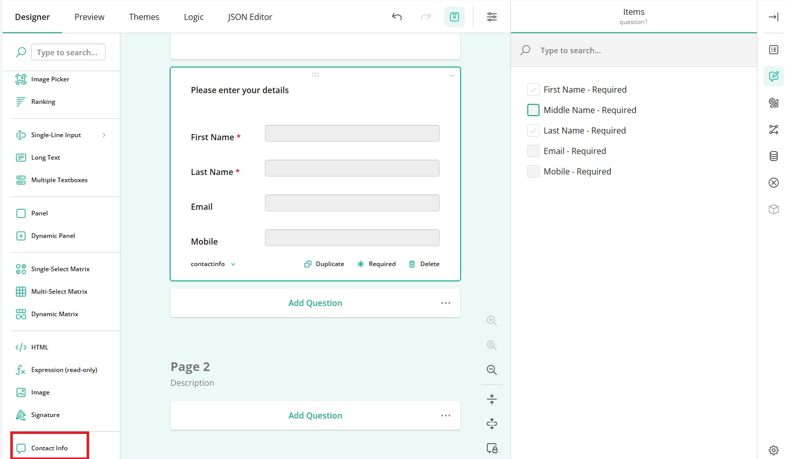 SurveyBuddyAnonymousContactSurveyQuestion
