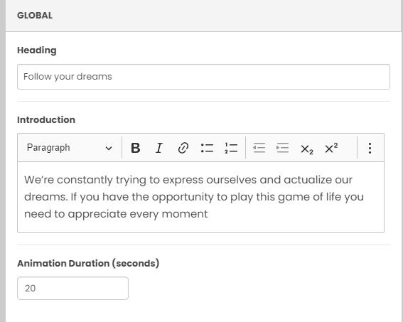 marquee - global
