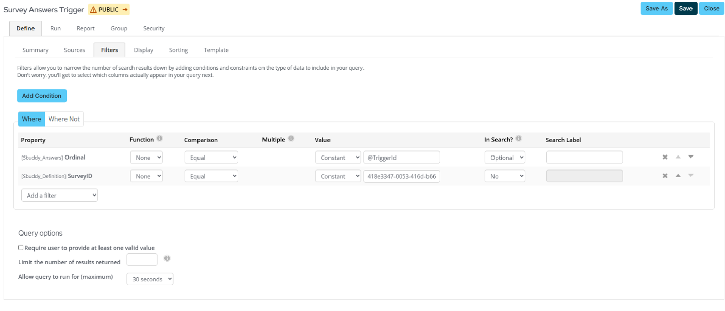 Survey Buddy Email Trigger Query 3