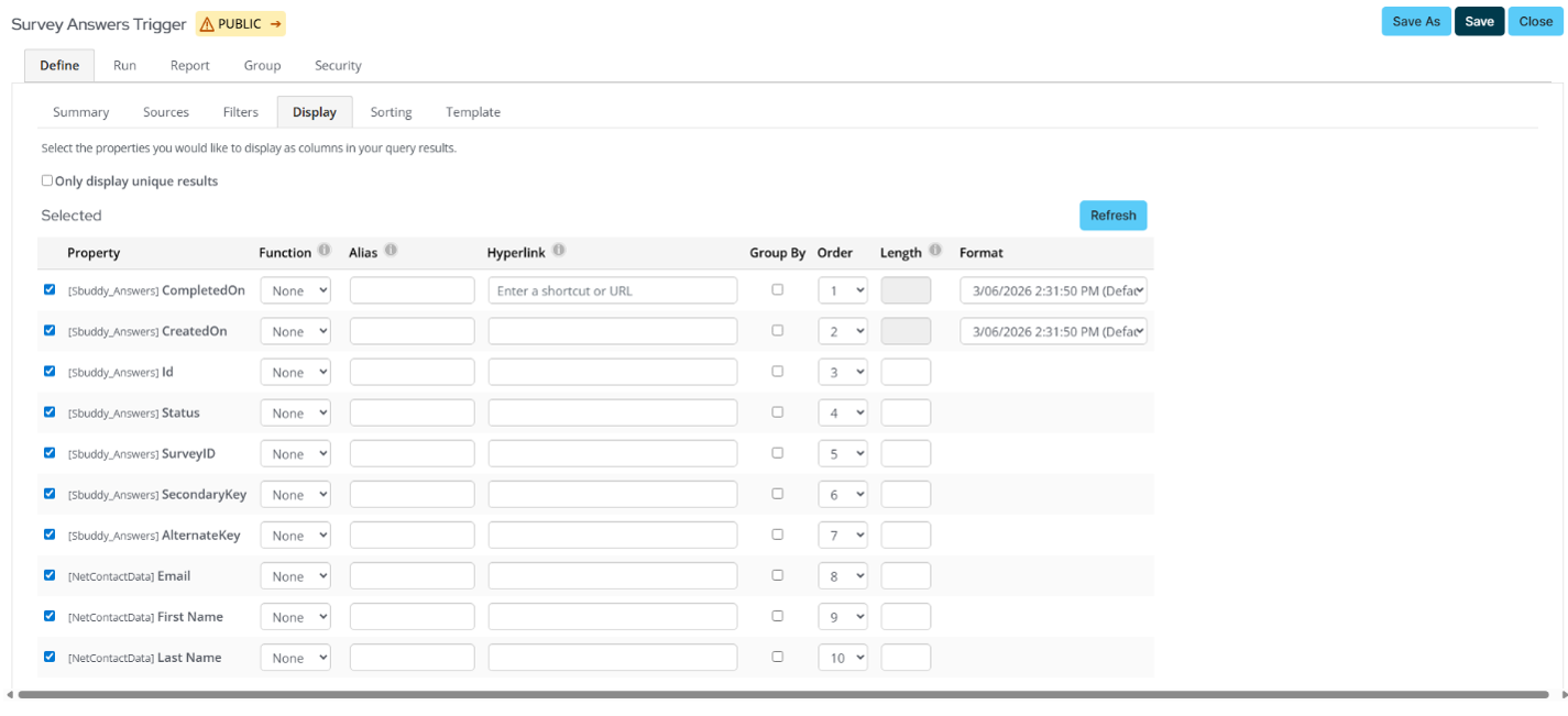 Survey Buddy Email Trigger Query 4