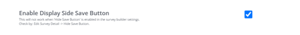 Survey Buddy Enable Save Button